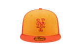 New York Mets Tri-Tone Team 59FIFTY Fitted Hat "Orange" 60355915