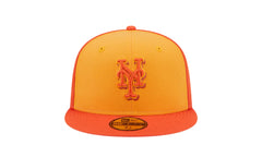 New York Mets Tri-Tone Team 59FIFTY Fitted Hat "Orange" 60355915