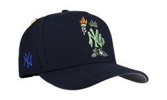 9FIFTY New York Yankees Statue Cartoon A Frame Snapback Hat "Black" NE337