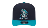 9FIFTY Seattle Mariners Cartoon A Frame Snapback Hat "Navy / Blue" NE378