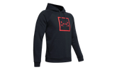 Rival Fleece Box Logo Hoodie "Black / Martian Red" 1329745 002