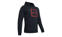 Rival Fleece Box Logo Hoodie "Black / Martian Red" 1329745 002