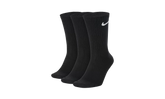 Everyday Lightweight Training Crew Socks (3 Pairs) "Black / White" SX7676 010