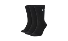 Everyday Lightweight Training Crew Socks (3 Pairs) "Black / White" SX7676 010