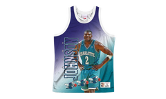 NBA Behind The Back Jersey "Charlotte Hornets Larry Johnson" MSTKMI19002 CHOWHITLJO