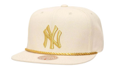 MLB Golden Ivory Snapback Cap "New York Yankees - Off White" HS9027 NYYOFWH