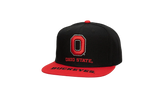 NCAA Logo Bill Snapback Cap "Ohio State Buckeyes - Black / Red" HHSS4533 OSTYYPPPBKRD