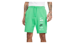 Club+ French Terry Multi-Logo Shorts "Spring Green" FB8830 363