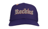 59FIFTY Colorado Rockies Old English 1995 Coors Field Fitted Hat "Purple" NE102