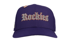 59FIFTY Colorado Rockies Old English 1995 Coors Field Fitted Hat "Purple" NE102