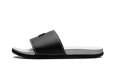 Adilette Comfort Slides "Core Black Silver Metallic" JQ2254
