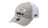 9FORTY OAKLEY x New Era Heather New Era Stripe Golf Snapback Hat "Athletic Heather Grey" 912145LDS 24G