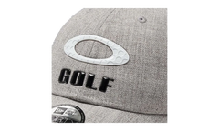 9FORTY OAKLEY x New Era Heather New Era Stripe Golf Snapback Hat "Athletic Heather Grey" 912145LDS 24G
