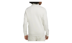 Sportswear Club Brushed-back 1/2 Zip Pullover "Light Bone / White" DD4732 073