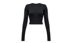 Sportswear Chill Knit Slim LS Cropped Top WMNS "Black" HF5322 010
