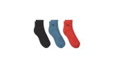 Everyday Plus Cushioned Training Ankle Socks (3 Pairs) "Multicolor" SX6890 912