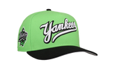 9FIFTY New York Yankees 1998 World Series Script A Frame Snapback Hat "Lime Green" NE242