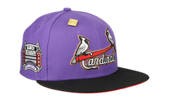59FIFTY St. Louis Cardinals Busch Stadium Final Season Patch Fitted Hat "Tan / Teal" NE385