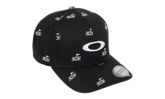 Flag Print Fitted Hat "Blackout" FOS901211 02E