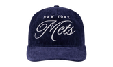9TWENTY New York Mets Team Script Snapback Hat "Blue - Velvet" NE218