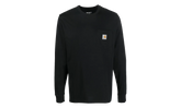Long Sleeve Pocket T-shirt "Black" I030437 89XX