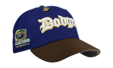 59FIFTY Los Angeles Dodgers Dodger Script Fitted Hat "Stadium Blue / Brown" NE428