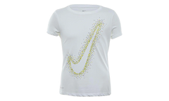 Swoosh‑print T‑shirt Big Kids "White" AH2107 100