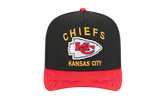 9FIFTY Kansas City Chiefs NFL A Frame Snapback Hat "Black / Red" NE136