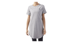 Classic Sportswear Open Back T-Shirt Dress WMNS "Medium Grey Heather" CF9493