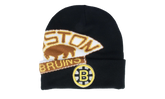 NHL Vintage Cricket Knit Beanie "Boston Bruins - Black" HCFK7268 BBNYYPPPBLCK