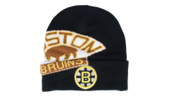 NHL Vintage Cricket Knit Beanie "Boston Bruins - Black" HCFK7268 BBNYYPPPBLCK