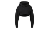Cardi B Crop Sweatshirt WMNS "Black / Red" H48417