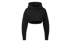 Cardi B Crop Sweatshirt WMNS "Black / Red" H48417