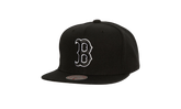 MLB Evergreen Black White Snapback Cap "Boston Red Sox - Black" HS8544 BRSBLCK