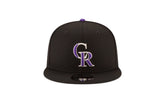 9Fifty MLB Colorado Rockies Basic Snapback Hat "Black" 11591059