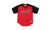 NBA Final Seconds Mesh V-Neck Shirt "Chicago Bulls - Red" BA87OQ CBU R FL3