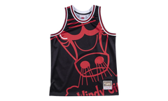 NBA Big Face Jersey "Chicago Bulls - Black" MSTKBW19068 CBUBLCK