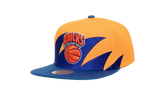 NBA New York Knicks Sharktooth HWC Snapback Hat "Orange/Royal" HHSS2978 NYKYYPPPORRY