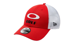 9FORTY OAKLEY x New Era Heather New Era Stripe Golf Snapback Hat "Red Line" 912145LDS 465