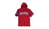 NBA French Terry Short Sleeve Hoodie "Philadelphia 76ers - Scarlet" FPHDMG18037 P76SCAR1