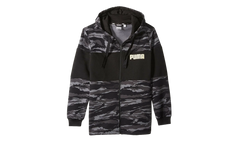 Camo Fullzip Fleece Hoodie "Black" 855054 01