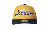 NBA Hardwood Classics Team Script 2.0 Pro Snapback Cap "Golden State Warriors - Yellow" HHSS5132 GSWYYPPPYELL