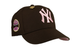 59FIFTY New York Yankees 50th Anniversary No Bad Brims Fitted Hat "Brown / Pink" NE274
