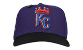59FIFTY Kansas City Royals Trippy 40th Anniversary Patch Fitted Hat "Blue / Grey" 123451297206