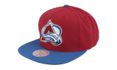 NHL Team 2 Tone 2.0 Snapback Cap "Colorado Avalanche - Red / Light Blue" HHSS5367 CAVYYPPPRDLB