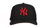 9FIFTY New York Yankees 1999 World Series A Frame Snapback Hat "Black / Red - Visor" NE260