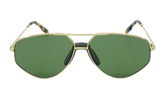 Round Oval Gold Sunglasses "Gold" KZ40014U30N