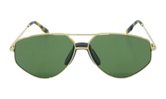 Round Oval Gold Sunglasses "Gold" KZ40014U30N