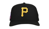 9FIFTY Pittsburgh Pirates 1976 Team Color A Frame Snapback Hat "Black (Grey Brim)" NE483
