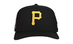 9FIFTY Pittsburgh Pirates 1976 Team Color A Frame Snapback Hat "Black (Grey Brim)" NE483